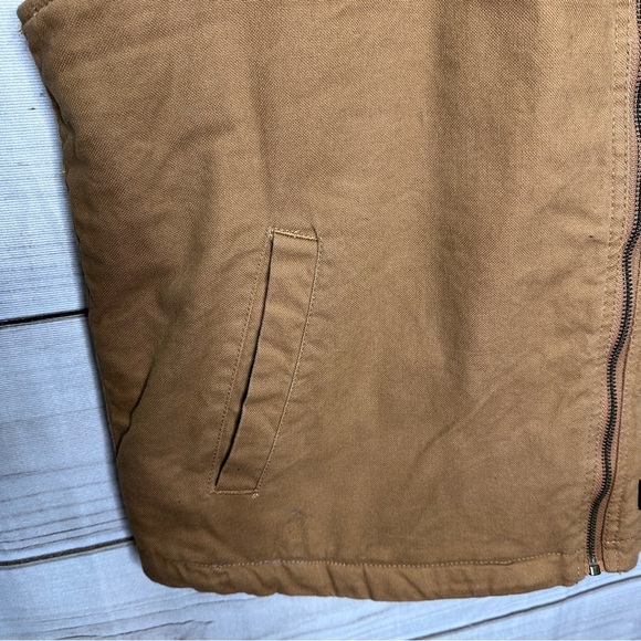 Dickies Mens Vest XL Tan Full Zip Pockets - Picture 3 of 9